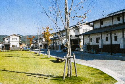 公園に隣接する住宅