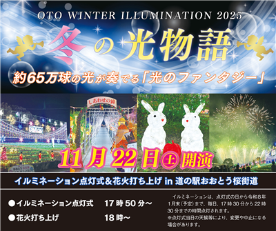 イルミネーション点灯式チラシ